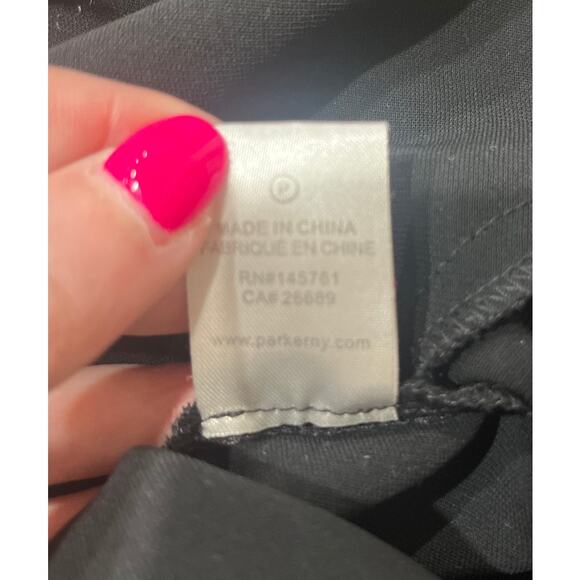 PARKER - Addison Black Sleeveless Ruffle Asymmetrical Jumpsuit Size 2 - Picture 11 of 12